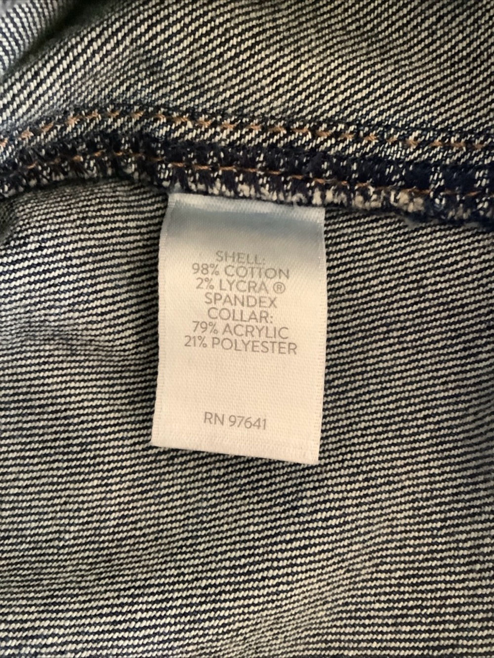 J. Jill Indigo Denim Jacket with Button Front - Picture 6 of 7